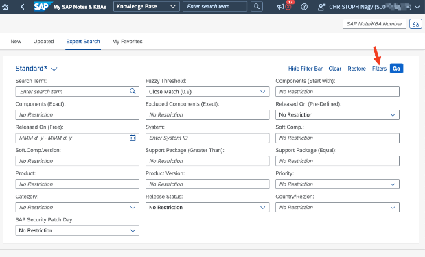 SAP Expert Search