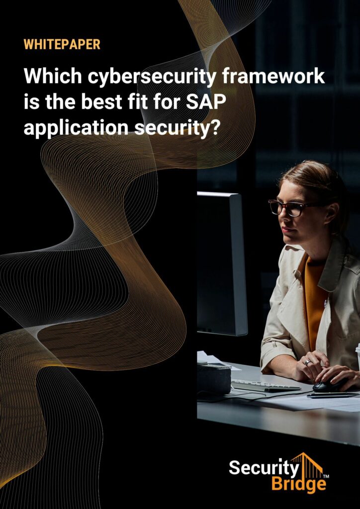 Which cybersecurity framework is the best fit for SAP application security?
