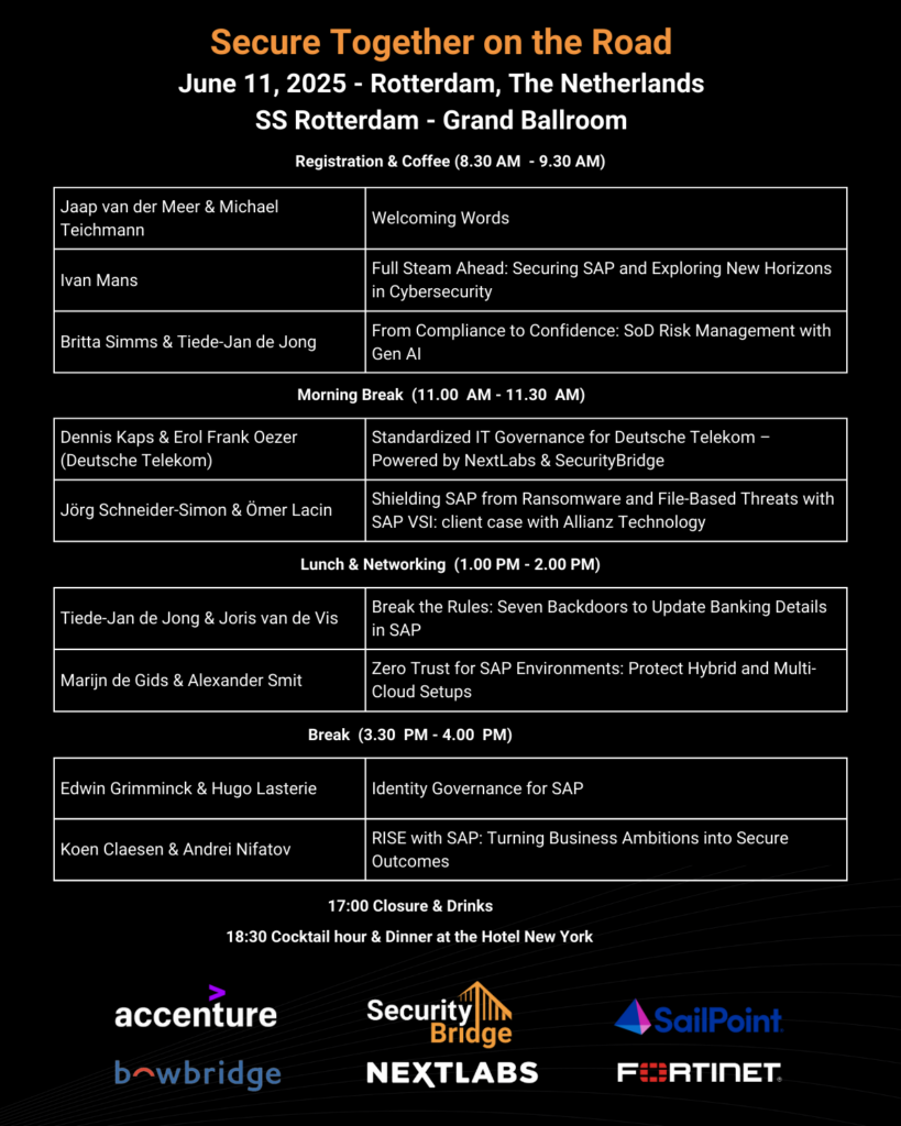 Agenda visual Rotterdam Grand Ballroom 6