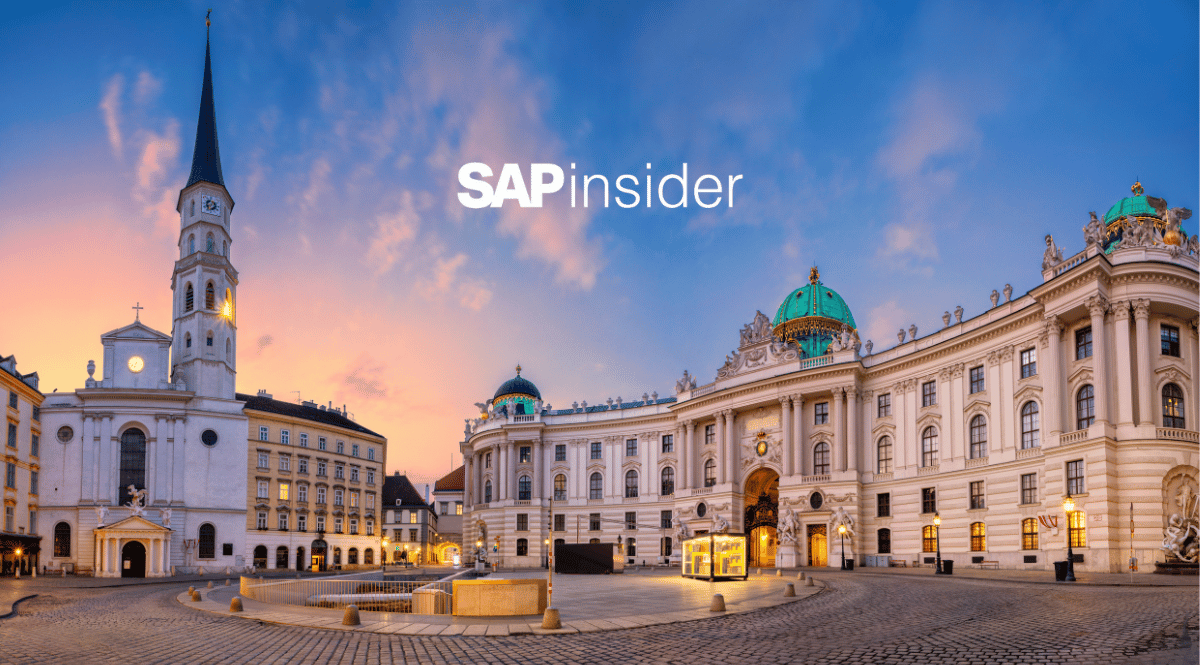 SAPinsider Vienna Summit 1