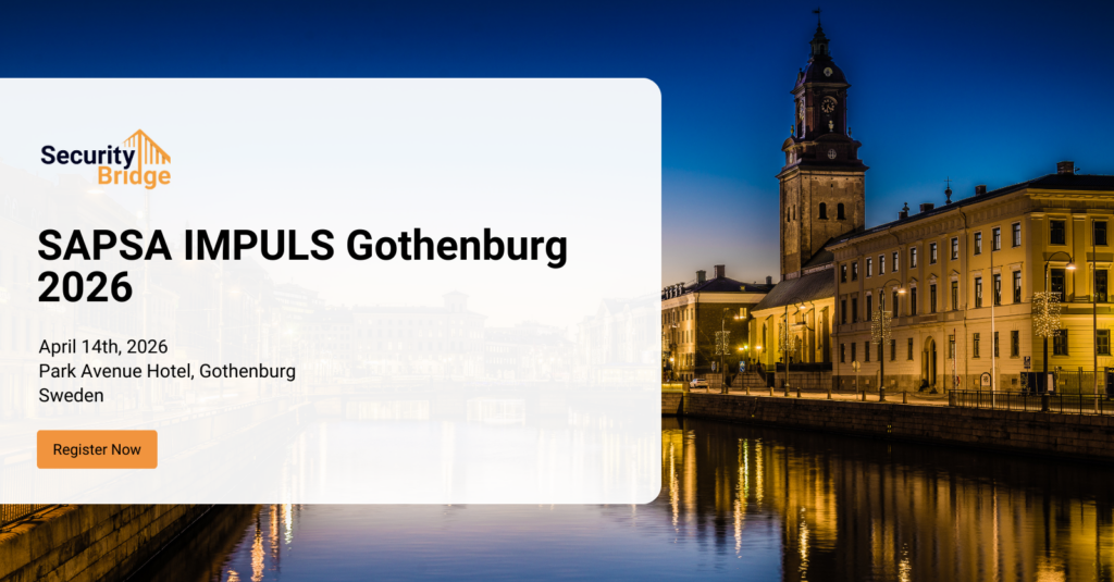 SAPSA IMPULS Gothenburg 2026 — SAP user conference on SAP technology, integration, AI, and networking in Gothenburg, Sweden.