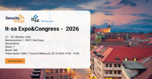 SecurityBridge auf der it-sa Expo&Congress 2026 in Nürnberg, Europas führender Fachmesse für IT-Sicherheit.