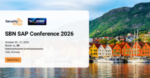SecurityBridge at the SBN SAP Conference 2026 in Oslo, Norway.
