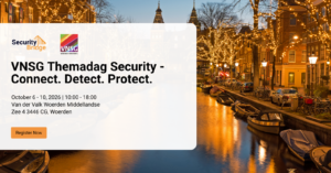 SecurityBridge at VNSG Themadag Security 2026 in Woerden, Netherlands.