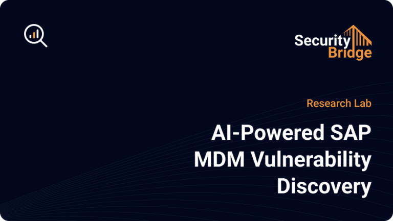 blog image AI Powered SAP MDM Vulnerability Discovery