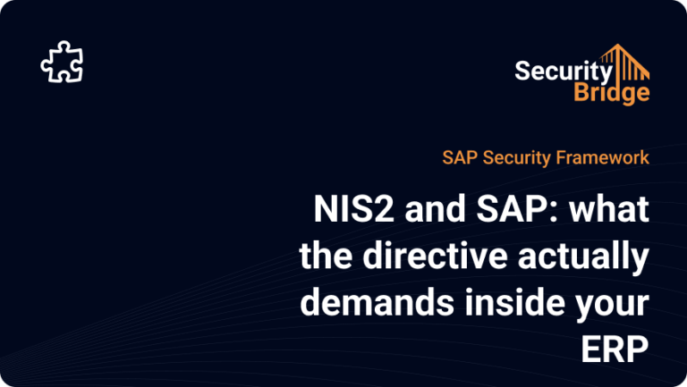 NIS2 and SAP 1