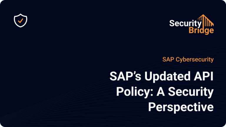 SAPs Updated API Policy A Security Perspective