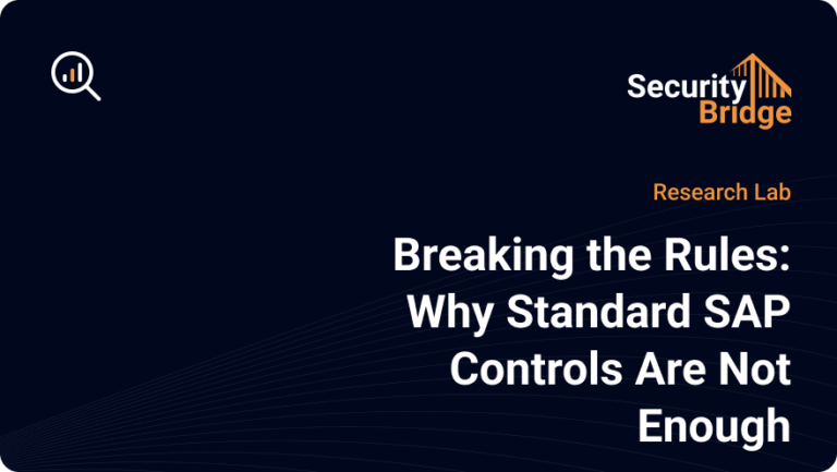 Breaking the Rules Why Standard SAP Controls Are Not EnoughTile