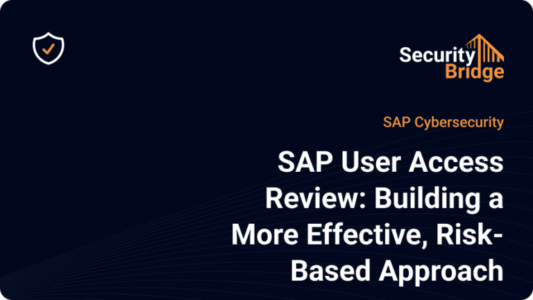 SAP User Access Review Building a More Effective Risk Based Approach blog